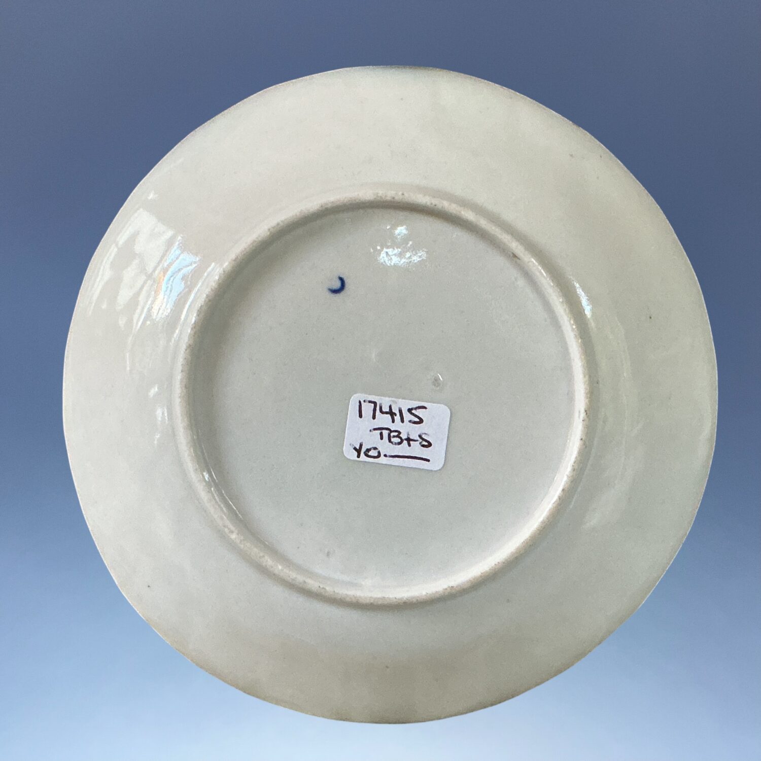 Late C18th Worcester Porcelain Teabowl & Saucer. - Image 5