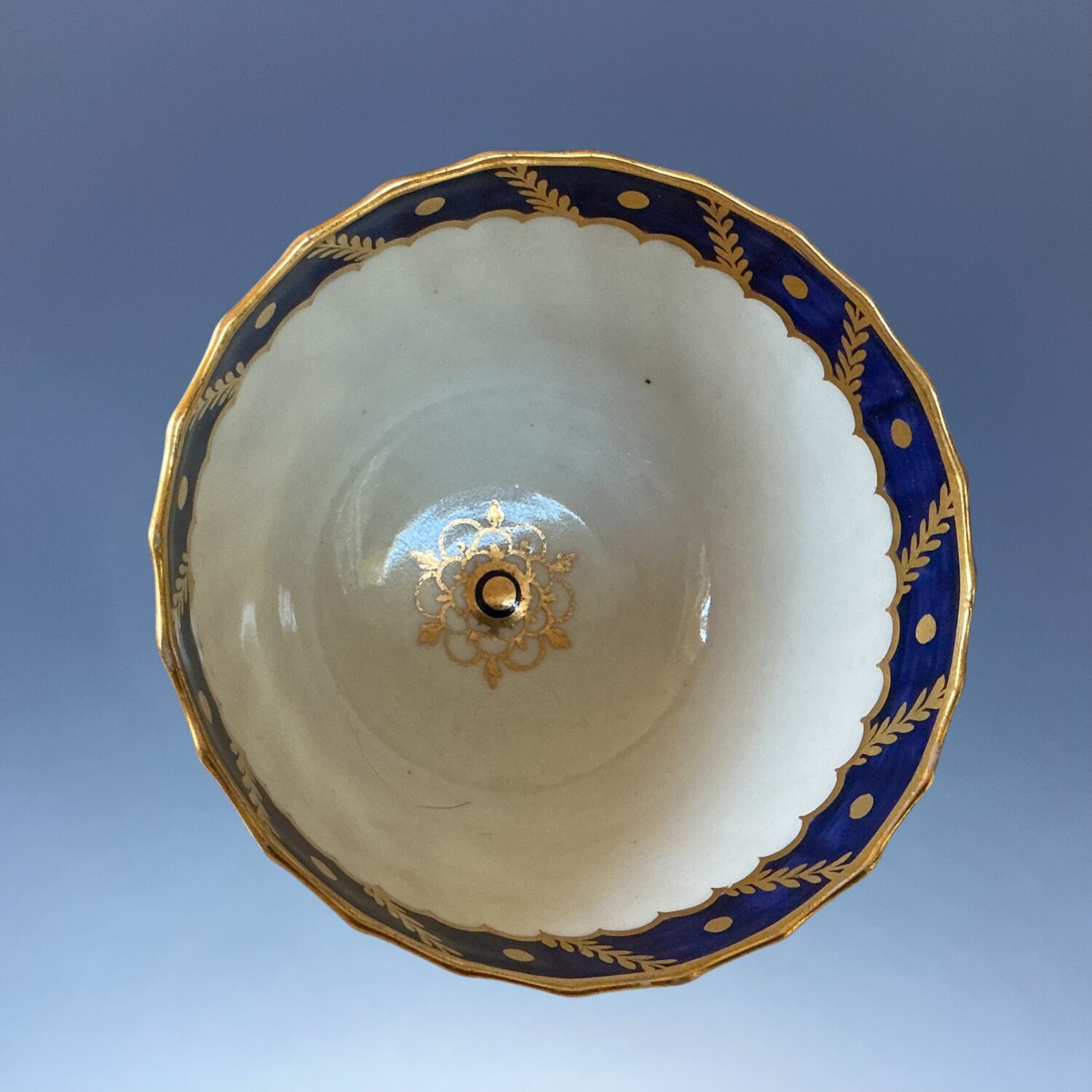 Late C18th Worcester Porcelain Teabowl & Saucer. - Image 6