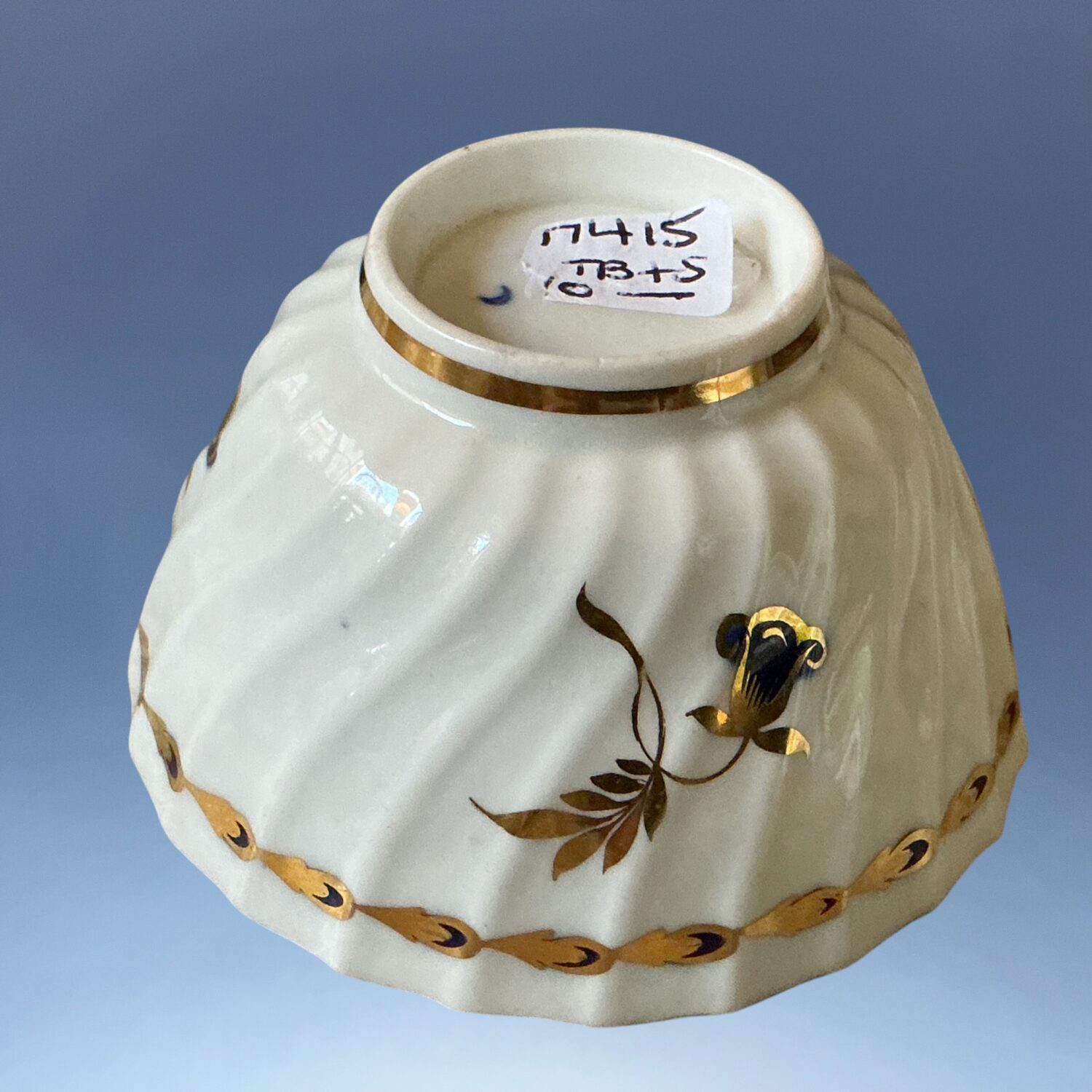 Late C18th Worcester Porcelain Teabowl & Saucer. - Image 4