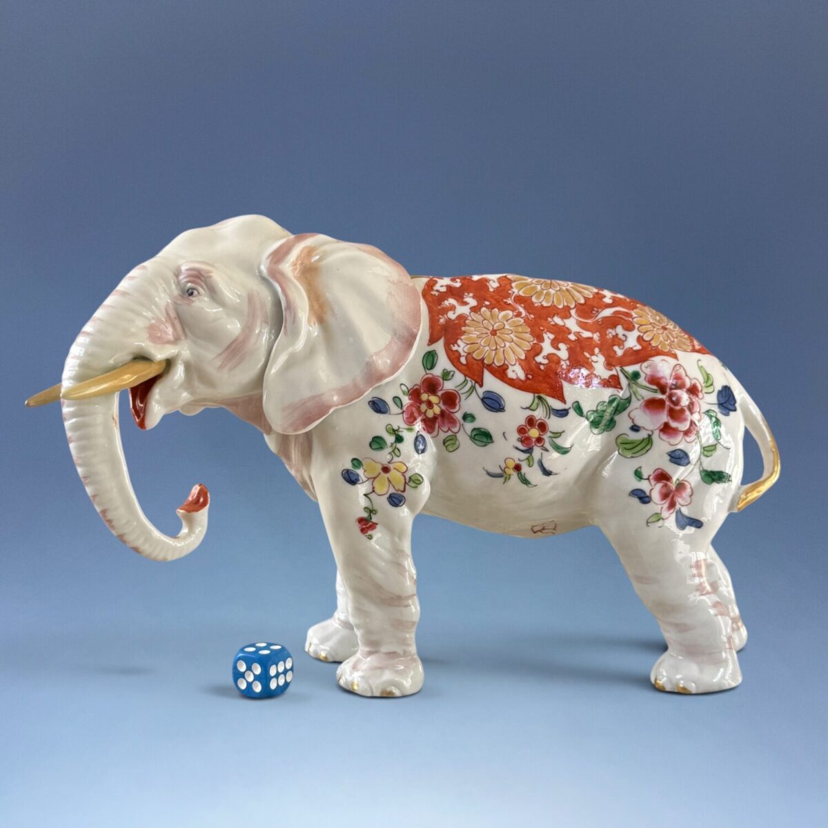 Samson of Paris Model of an Elephant, Famille Rose Style.