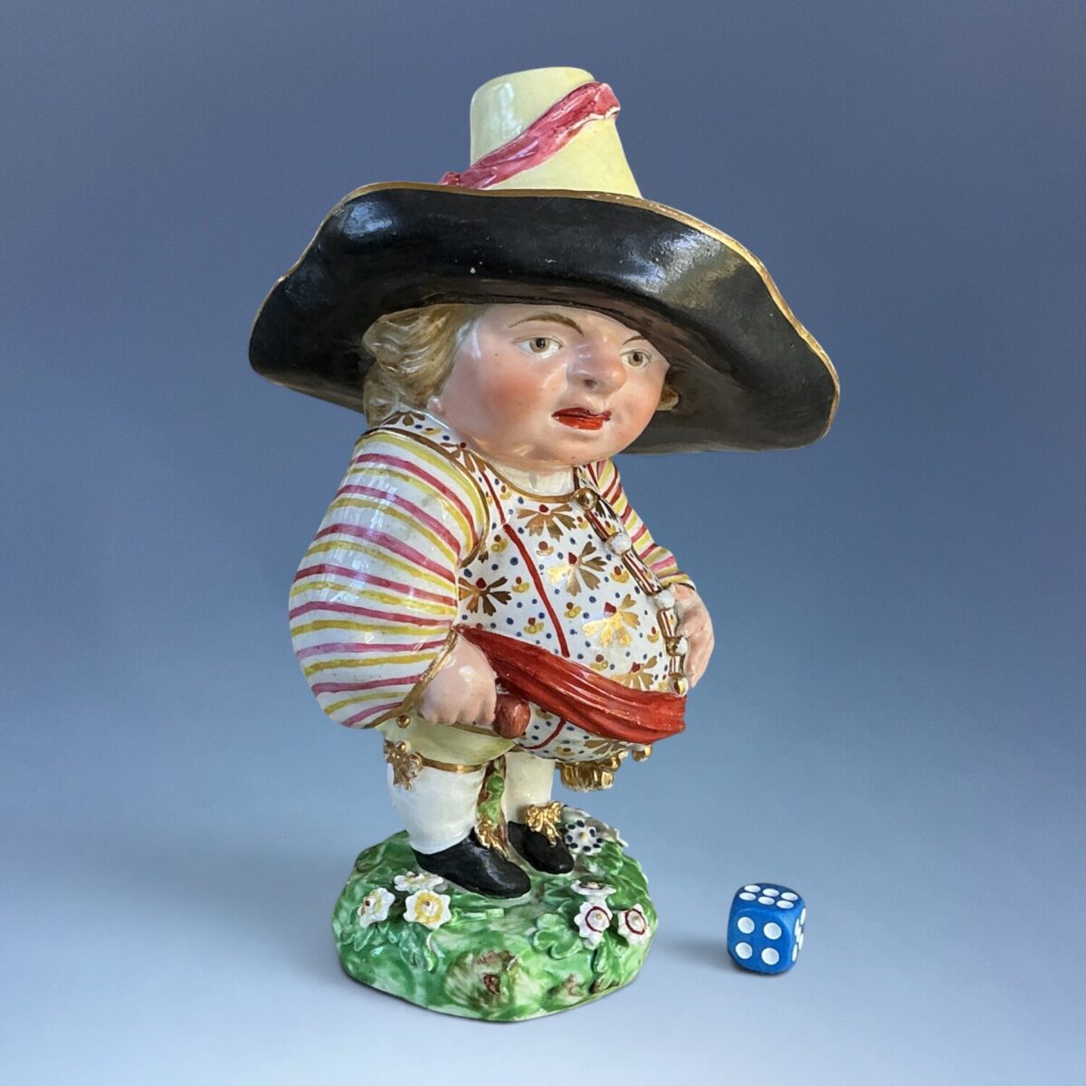 C18th Derby Porcelain Figure of a Mansion House Dwarf (a)