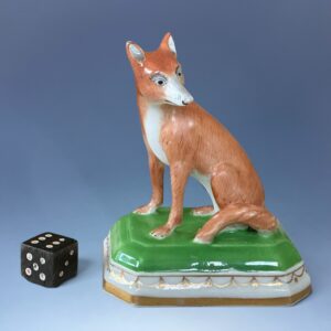 C19th Worcester Porcelain Fox