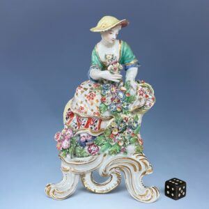 C18th Bow Porcelain Figure of Spring. (RESERVED)