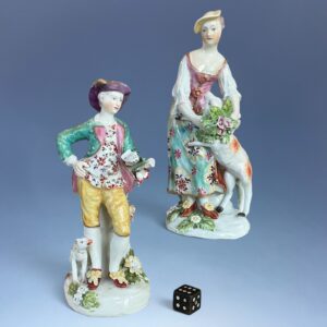 C18th Derby - Pair of ‘Garland Shepherds’